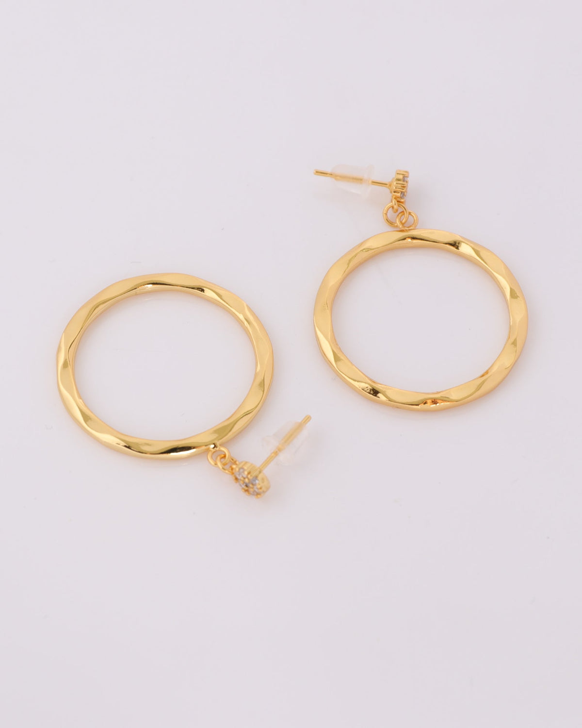Heychic Anastasia Irregular Circle Earrings (Gold)