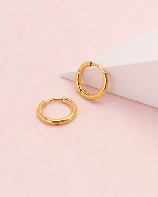 Heychic Luminara Small Hoop Earrings (Gold)