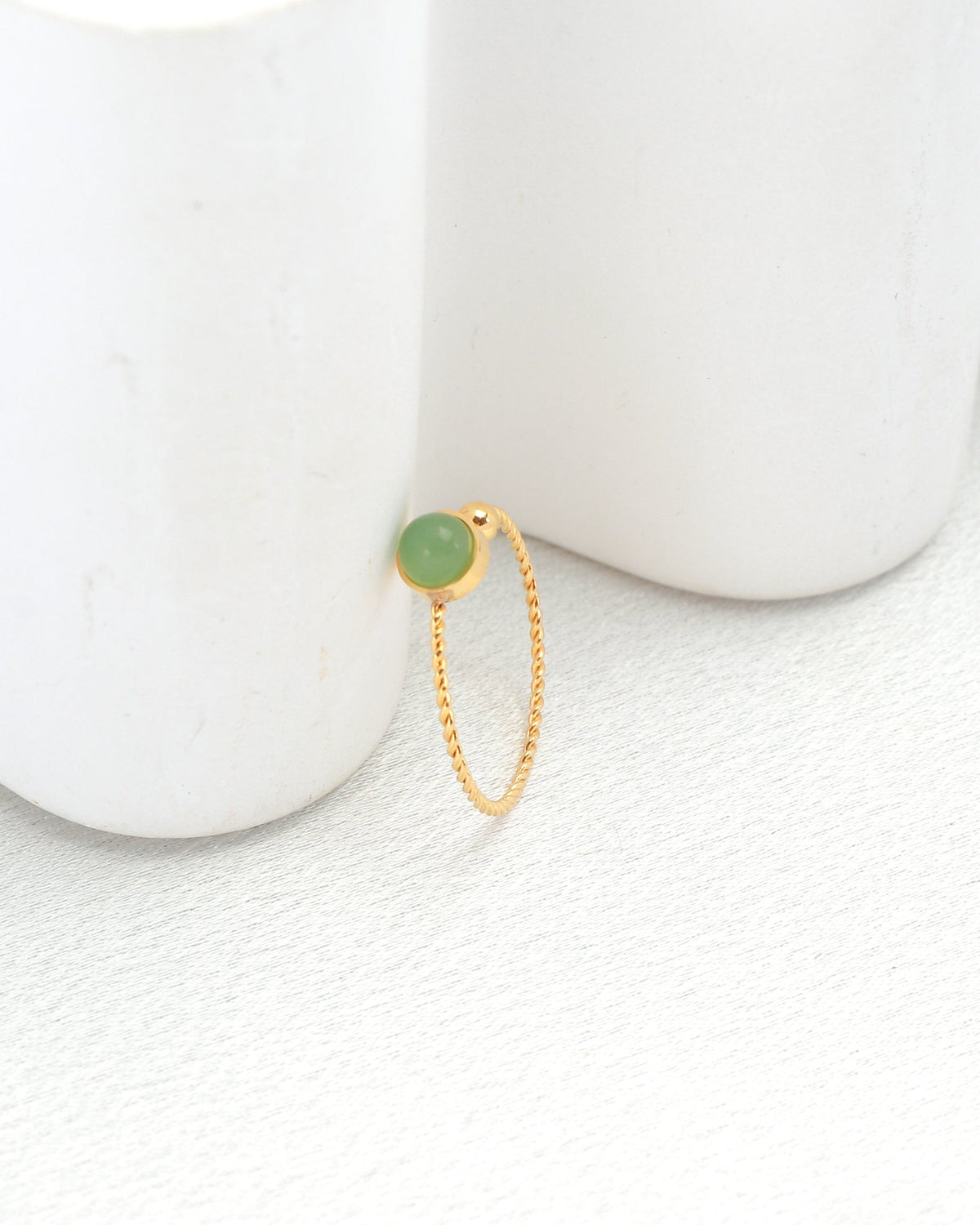 Heychic Ivy Aventurine Gold Ring (Green)