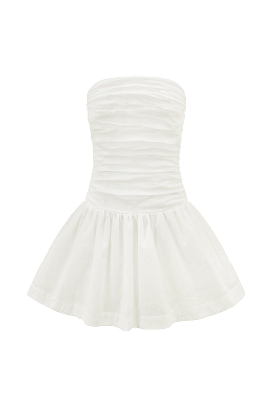 HEYCHIC Dandy Mini Dress (White)
