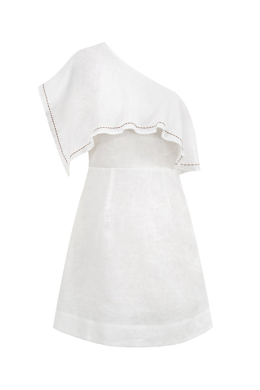 HEYCHIC Eileen Mini Dress (White)