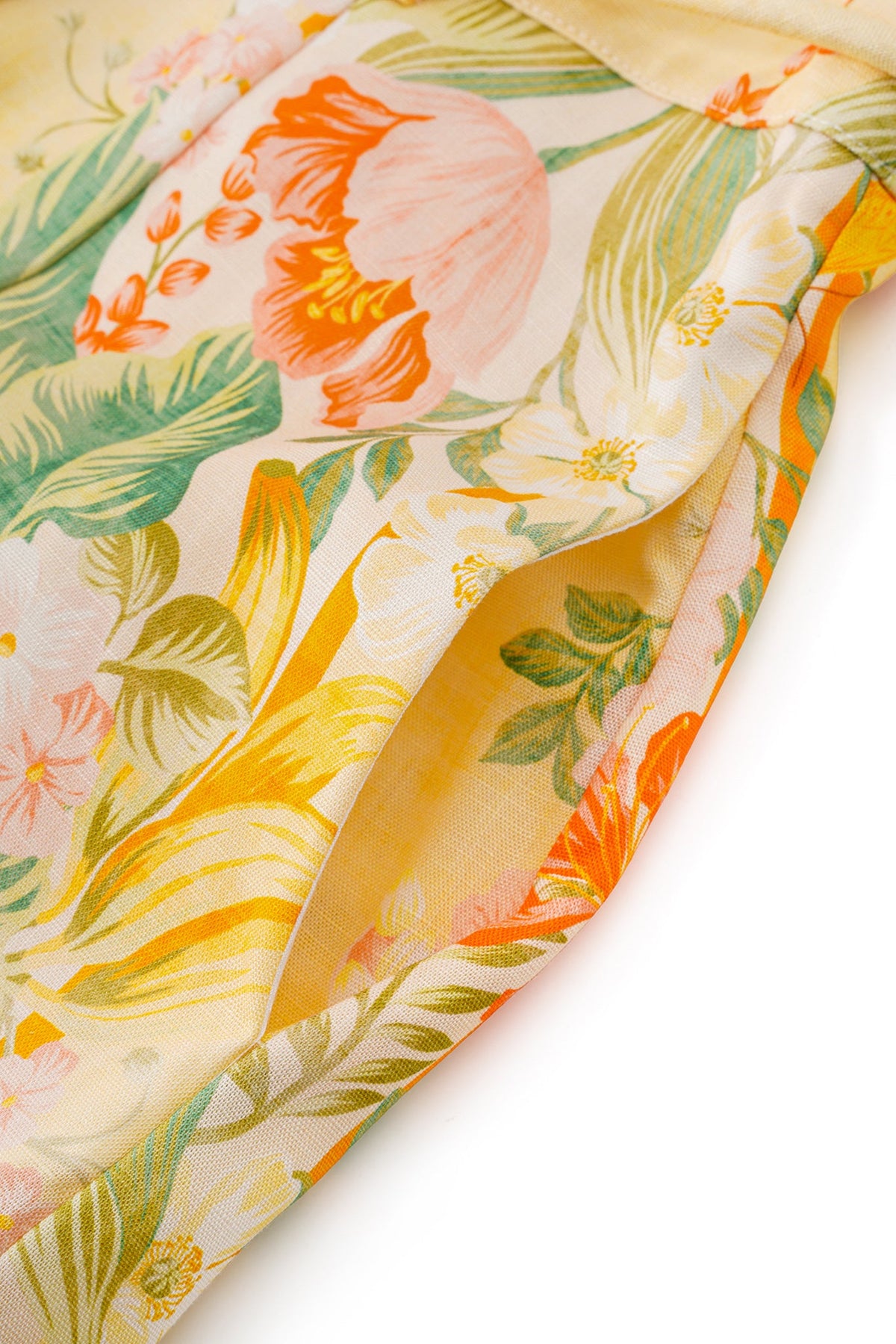 HEYCHIC Sunfire Yellow Shorts (Floral)