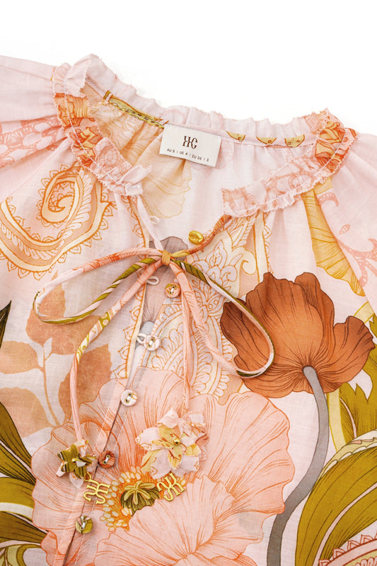 HEYCHIC Wanderers Pink Blouse (Floral)