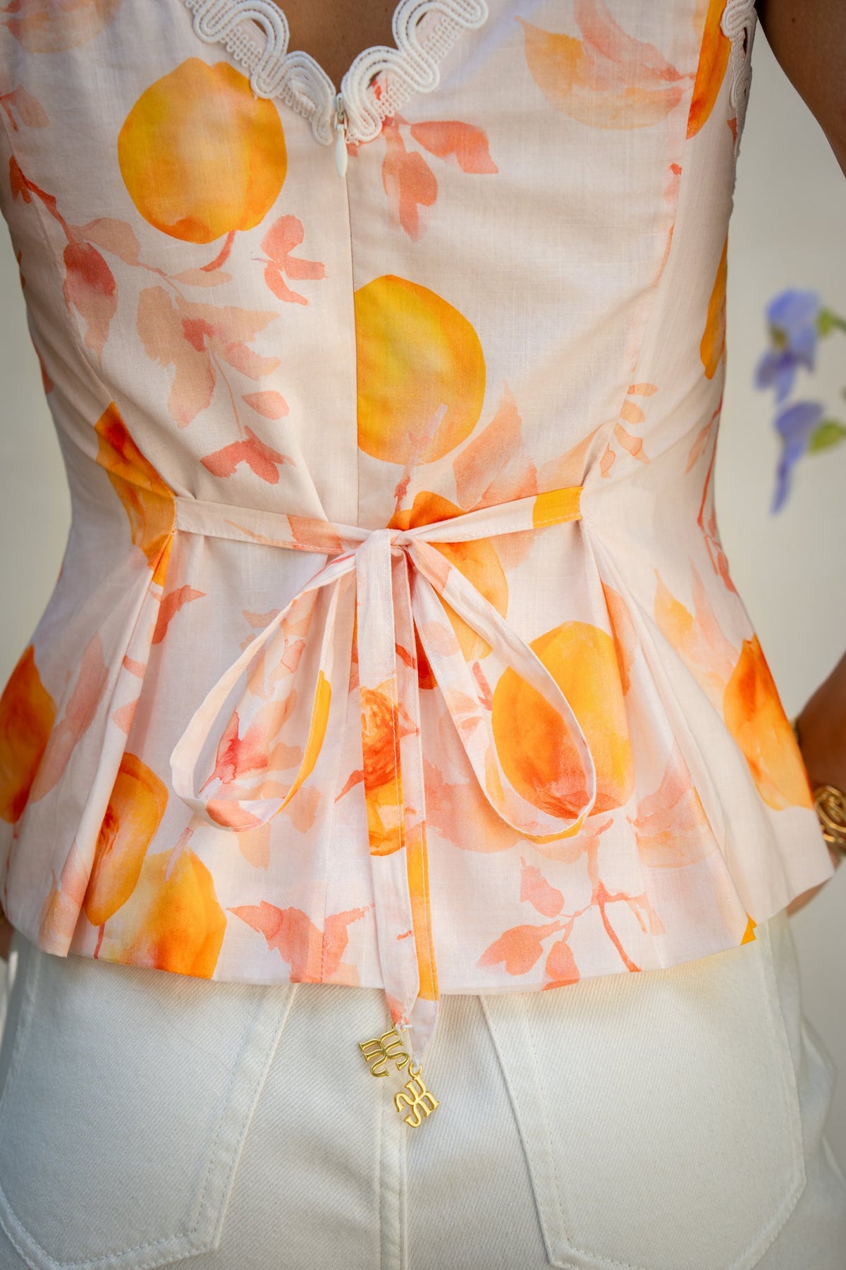 HEYCHIC Peach Orchards Cami Top (Orange)