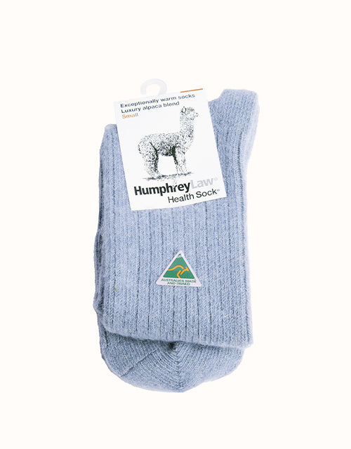 Humphrey Law Alpaca Wool Blend Health Sock (Silver Grey)