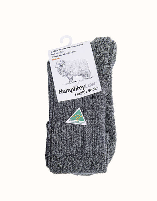 Humphrey Law Merino Wool Winter Health Sock (Charcoal)