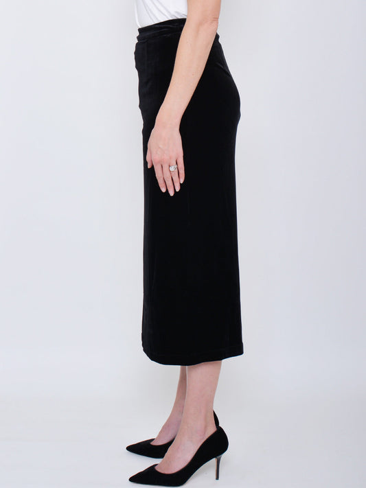 YELTUOR X HANSEN & GRETEL DAYLAN VELVET SKIRT (Black)