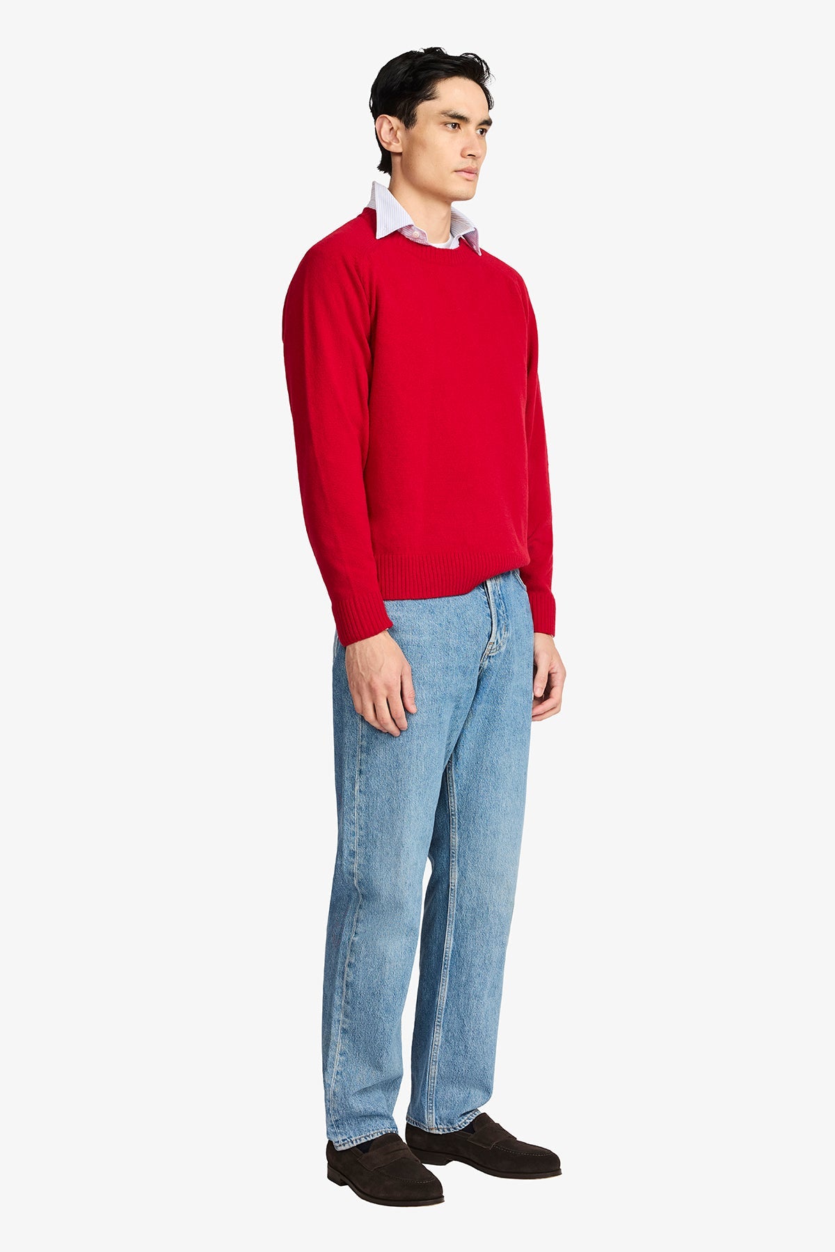 Anthony Squires Harlan Wool L/S Raglan (Red)