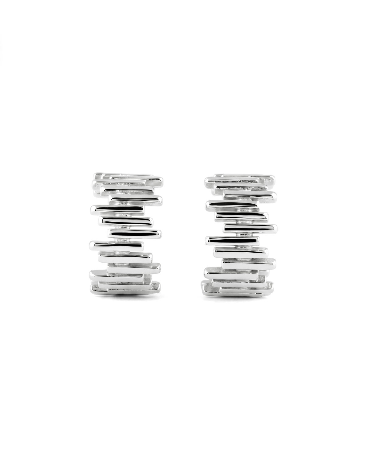 LAVANA Horizon Silver Hoop Earrings