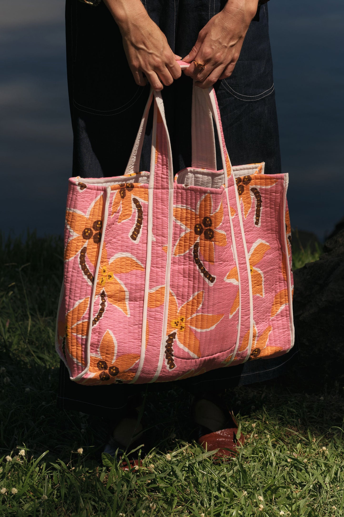 Image of Bags. Product name - Omaha Quilted Bag Pink in Pink colour by brand - Kabana