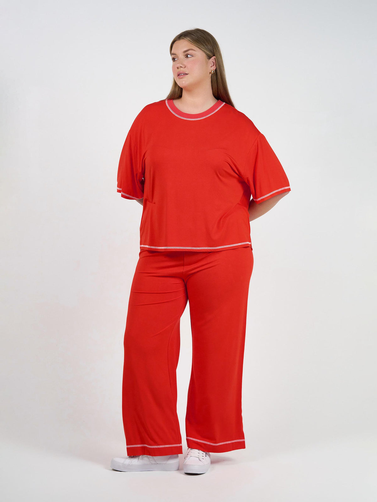 Lou Lou Spears Bamboo T-Shirt (Fiery Red)