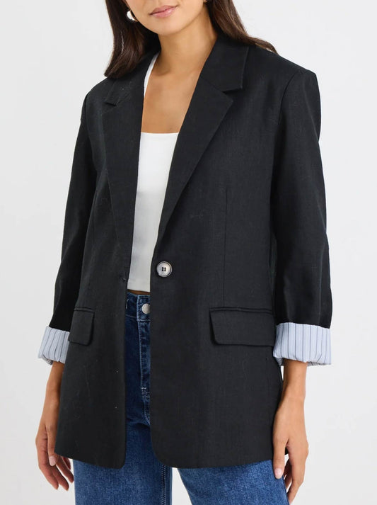 IVY & JACK DOCK RAMIE BLAZER (Black)