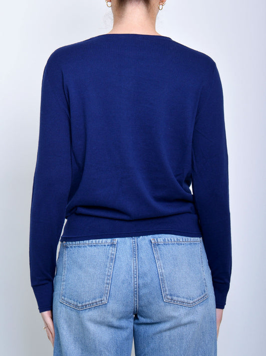 JAMES MELBOURNE PERFECT CARDI (Navy A)