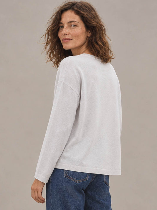 JAMES MELBOURNE BOXY RELAXED PULLOVER (Cloud)