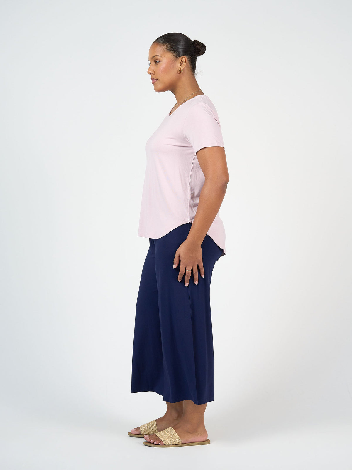 Lou Lou Janis Short Sleeve Bamboo T-Shirt (Lilac)