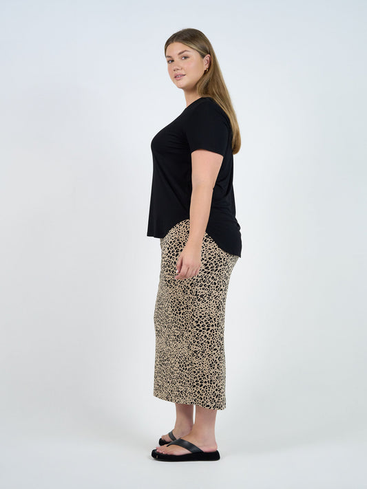 Lou Lou Janis Short Sleeve Bamboo T-Shirt (Black)