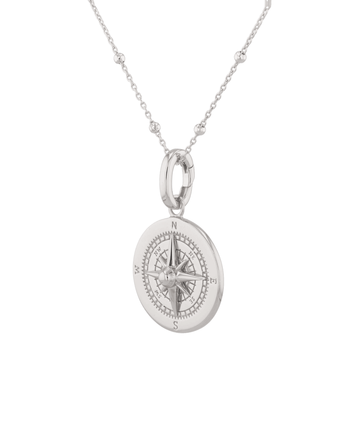 LAVANA Journey Compass Silver Pendant