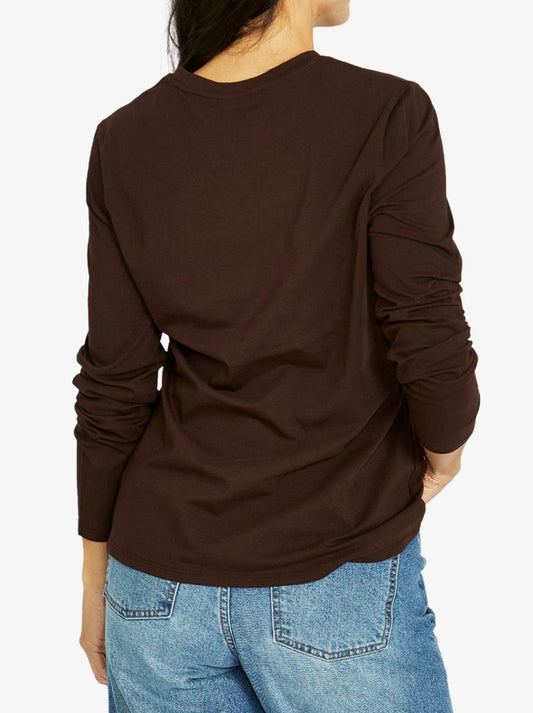 JUMP CORE CREW LONG SLEEVE TEE (Chocolate)