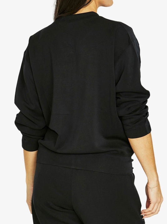 Jump Satin Trim Lounge Top (Black)