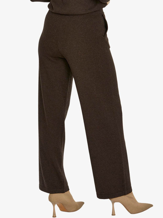 JUMP SEAM DETAIL KNIT PANT (Dark Chocolate)