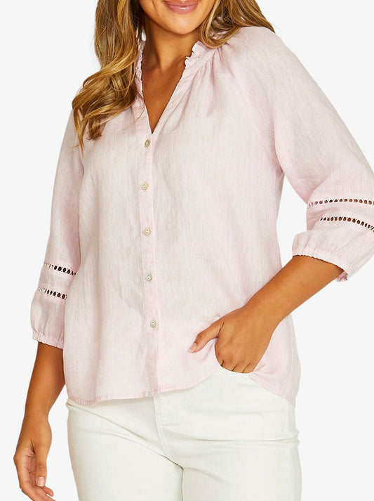 JUMP TRIM DETAIL TOP (Chilli)