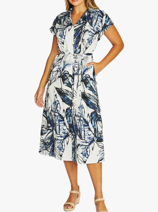 JUMP INKY ABSTRACT DRESS (Multi)