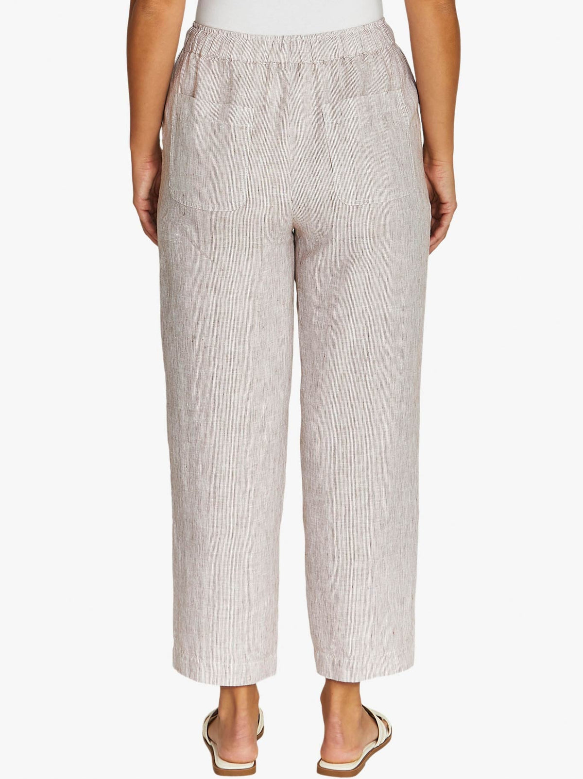 JUMP CORE STRIPE DRAWSTRING PANT (Chestnut/White)