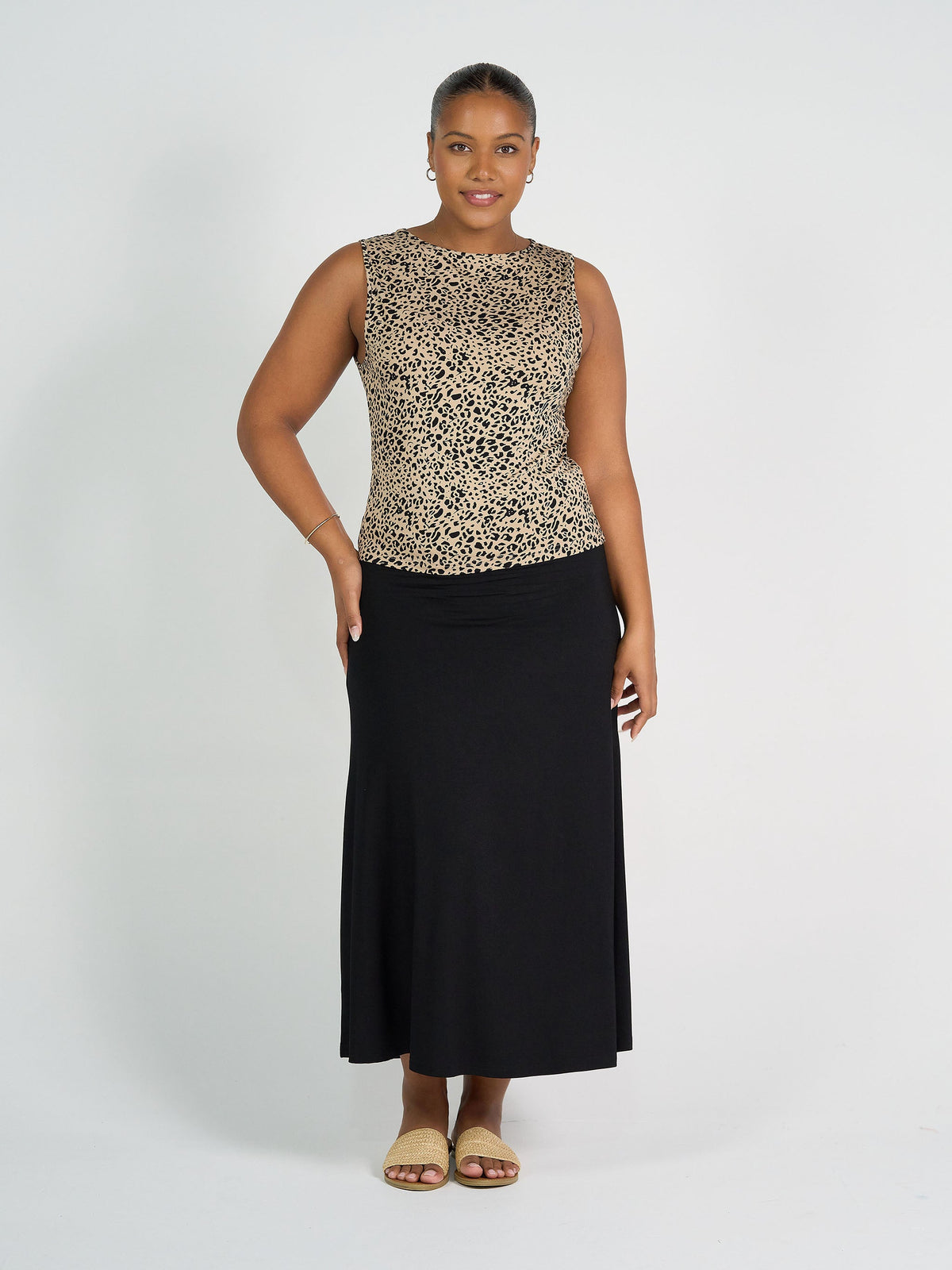 Lou Lou Kate Bamboo Tank (Brown Leopard)