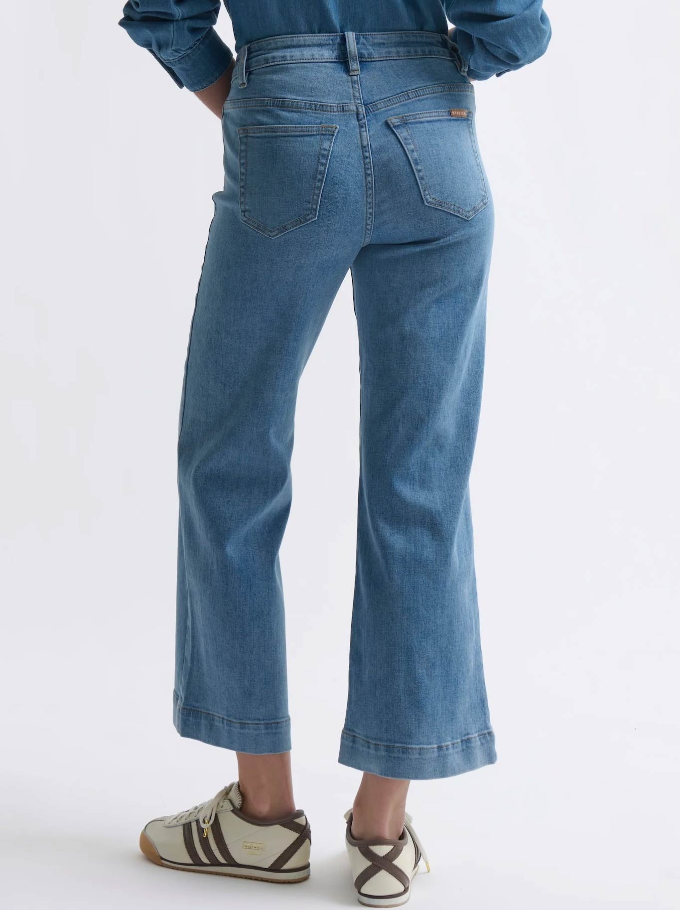 KIREINA FREYA LEATHER POCKET JEAN (70S Blue)