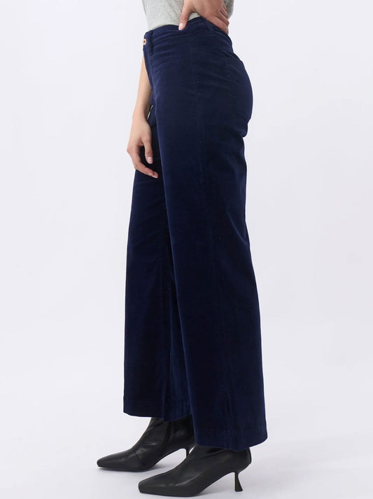 Kireina Freya Velvet Jean (Navy Velvet)
