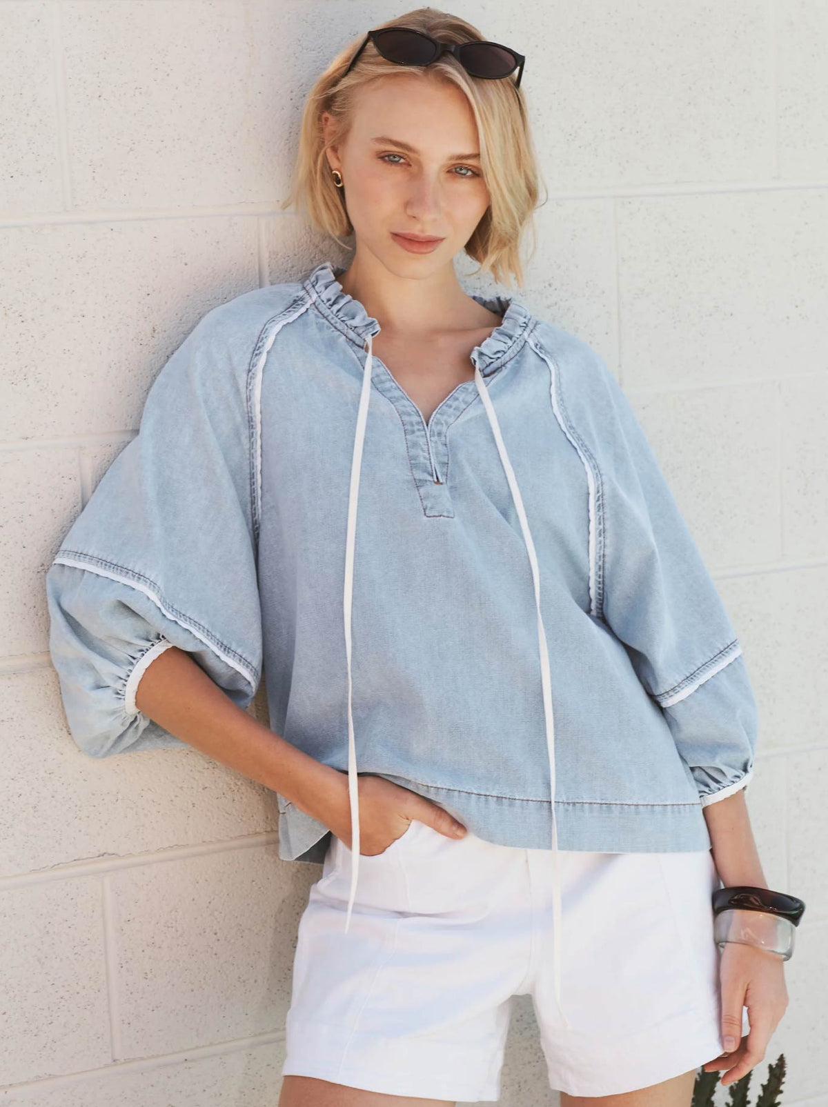 KIREINA JOANNE SHIRT (Blue)