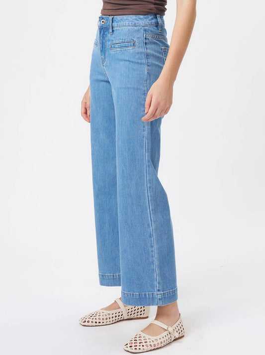 KIREINA FREYA CORDUROY JEAN (Mid Blue)