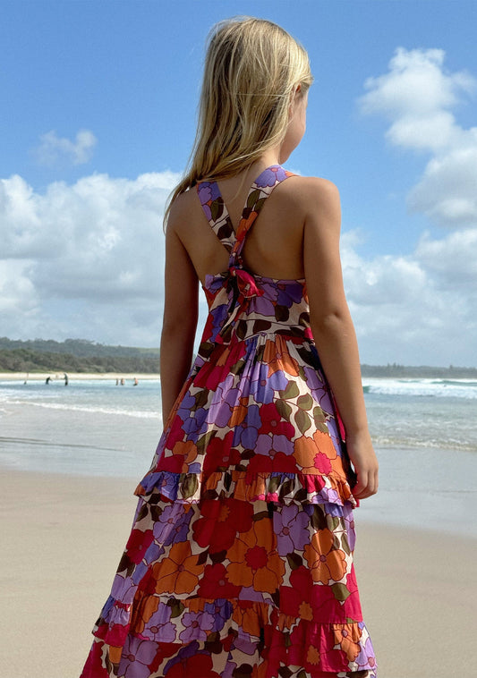 LITTLE AUGUSTE Lilah Maxi Dress (Red)