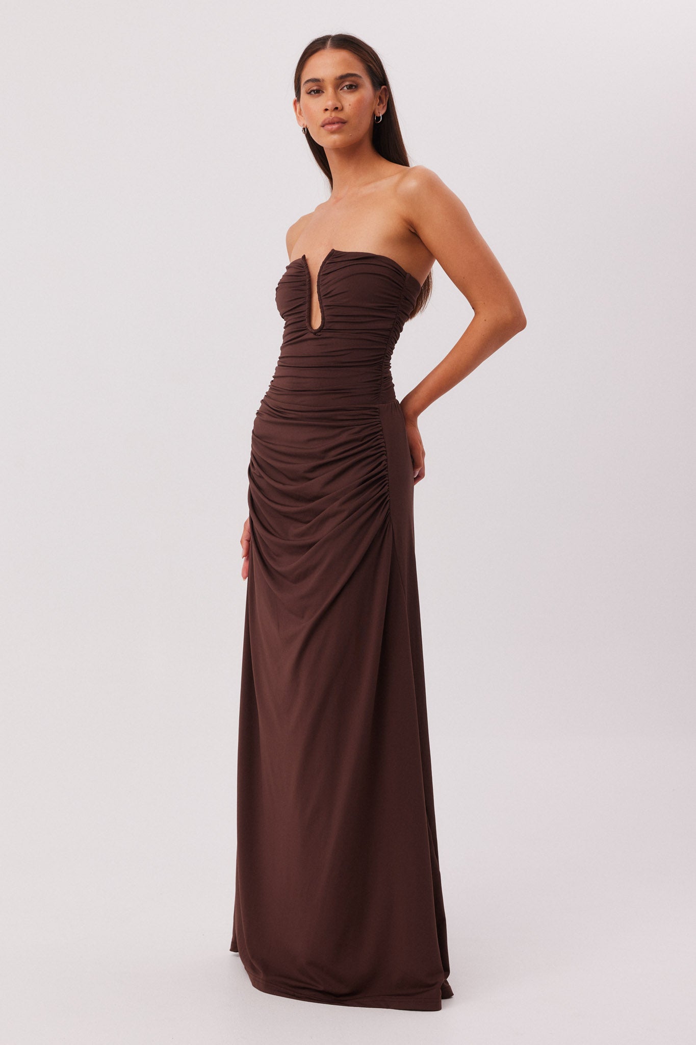 SNDYS LILANA MAXI DRESS (Chocolate)