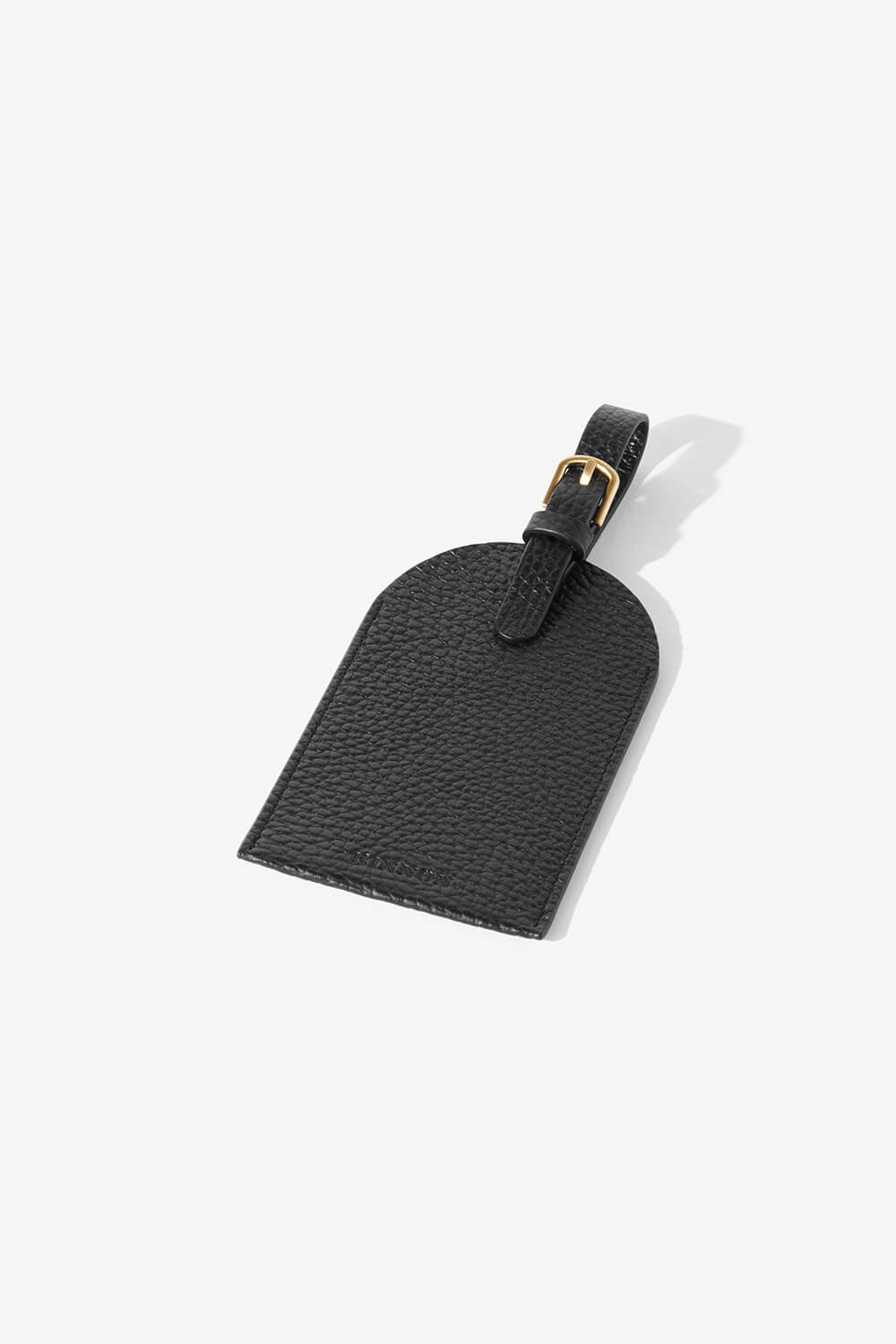 KINNON HALE LUGGAGE TAG WITH GOLD HARDWARE (Black)