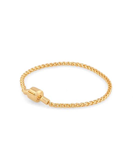 LAVANA La Mode Gold Wheat Chain Bracelet