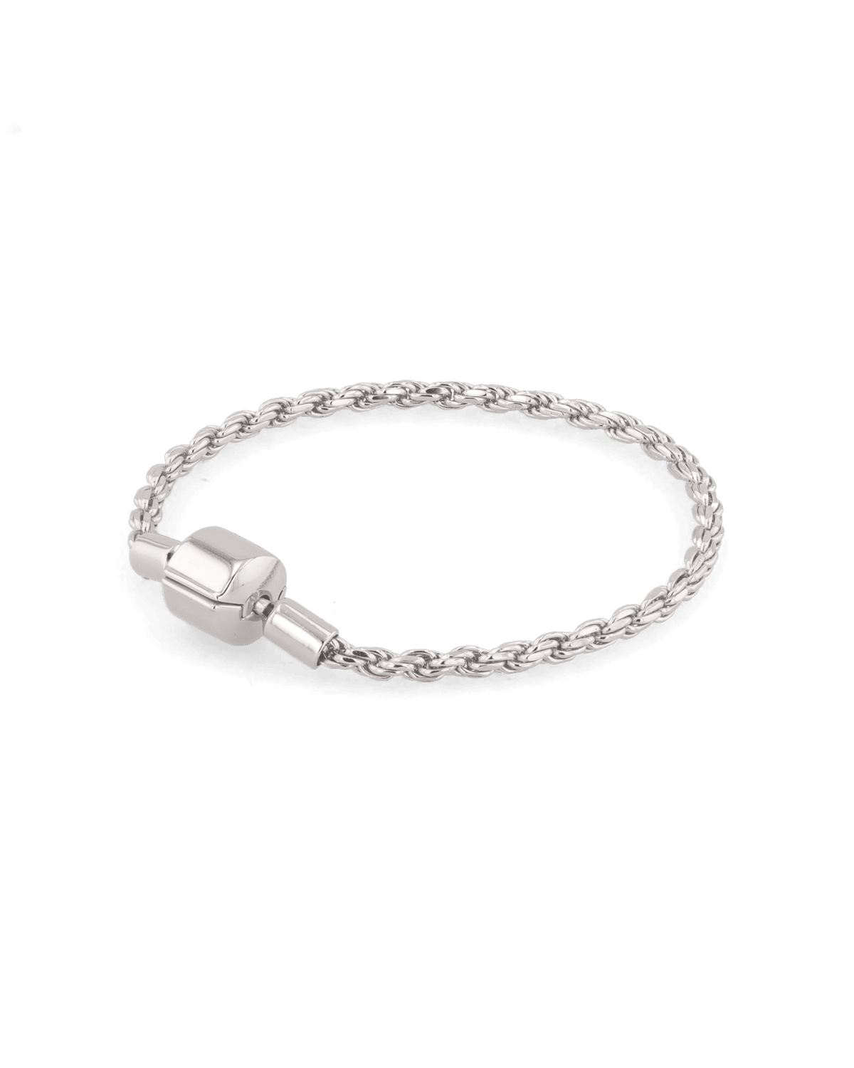 LAVANA La Mode Silver Rope Chain Bracelet
