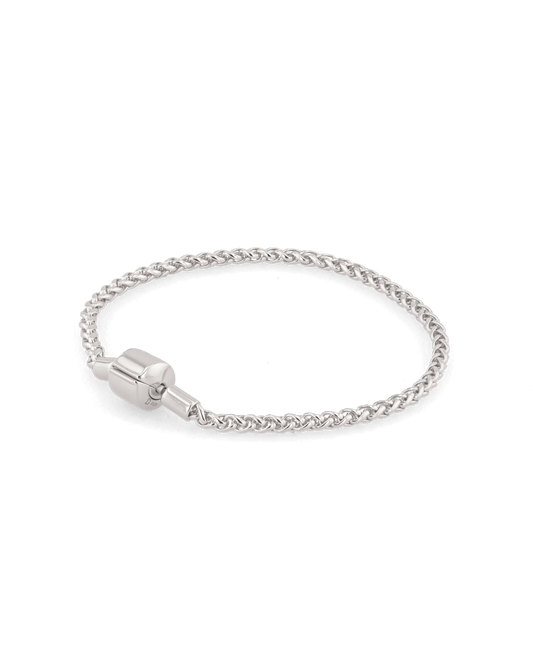 LAVANA La Mode Silver Wheat Chain Bracelet