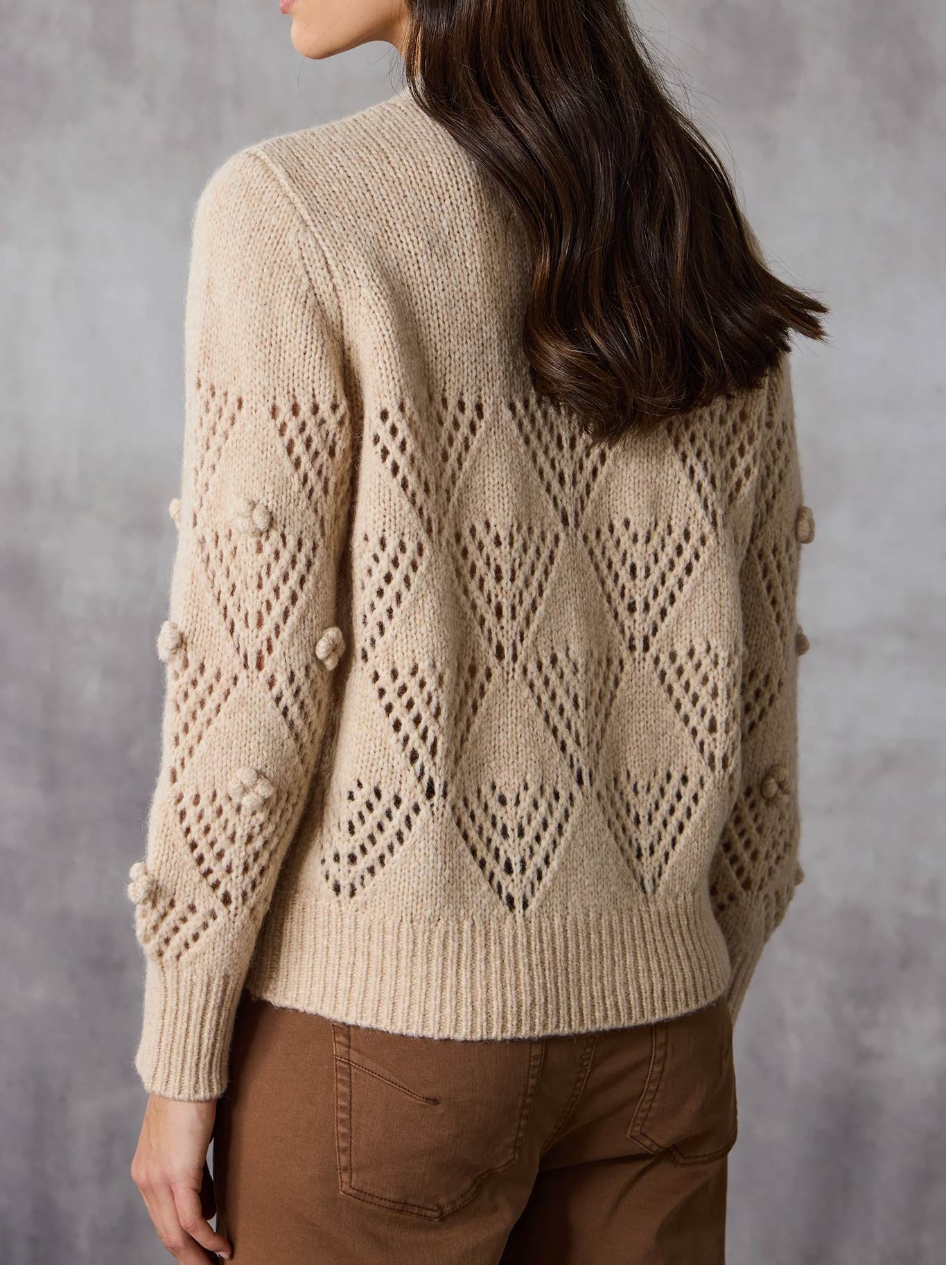 LANIA THE LABEL TRELLIS CARDI (Honey)