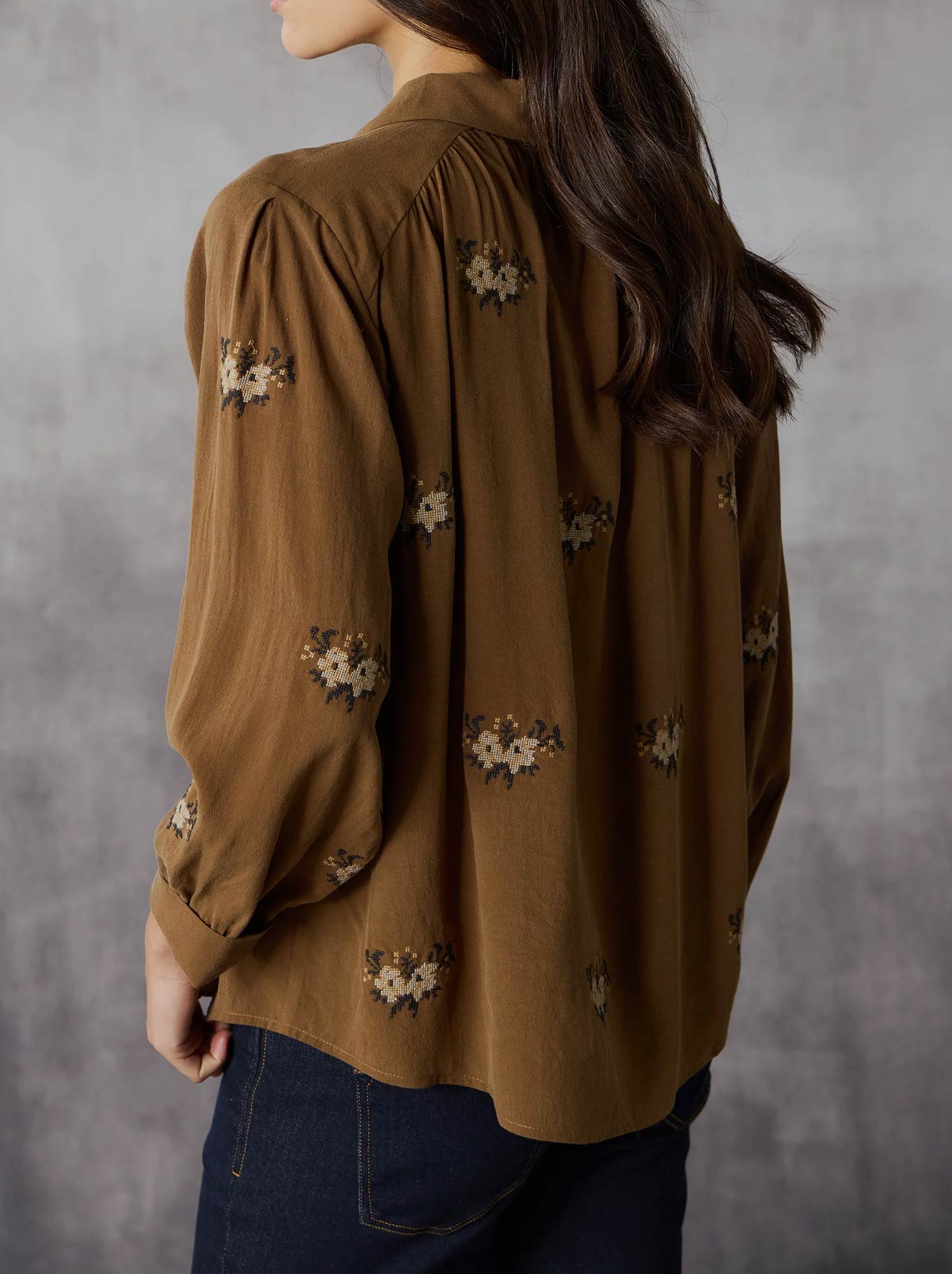 LANIA THE LABEL TAPESTRY SHIRT (Spice)