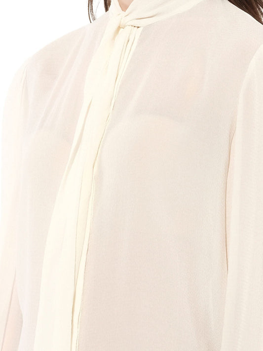 GIVENCHY Lavaliere Shirt (White)