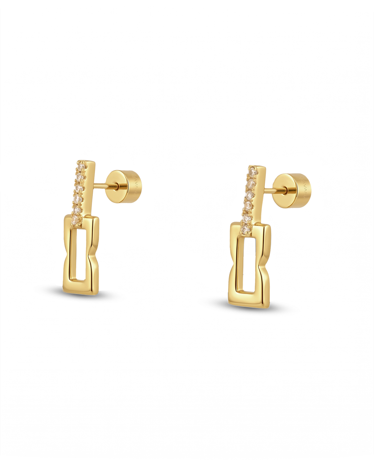 Lavana Signature Gold Diamond Studs