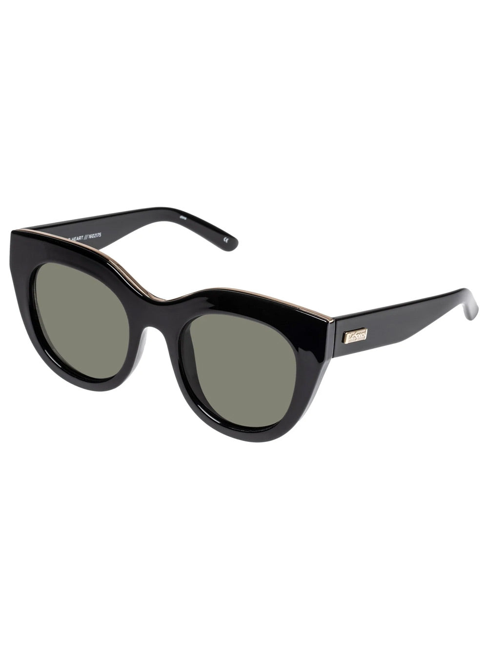 LE SPECS AIR HEART SUNGLASSES (Black /Gold)