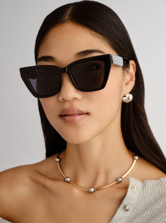 LE SPECS LE COEUR SUNGLASSES (Black)