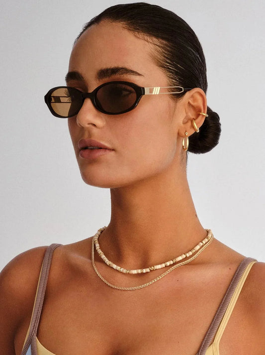 LE SPECS LUNITA SUNGLASSES (Black)