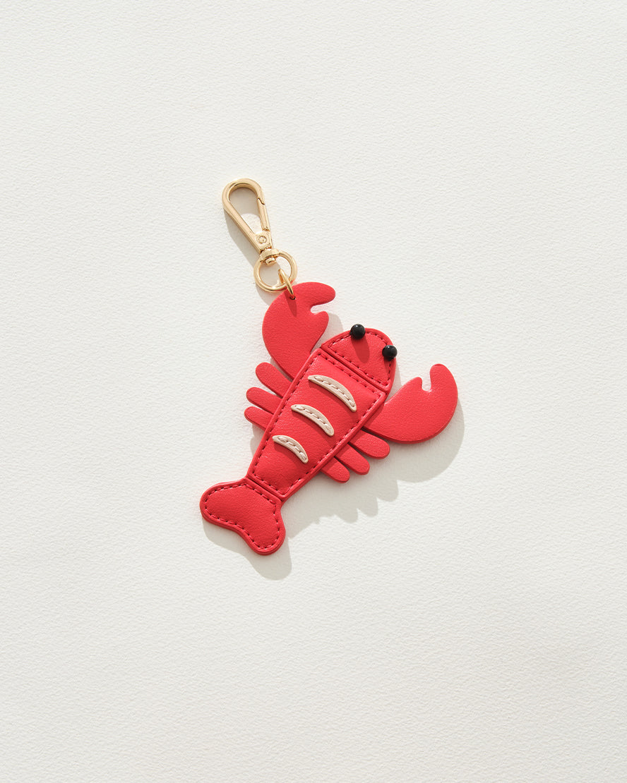 Image of Keychains. Product name - Lobster Leather Charm in Charm colour by brand - Blanca Studio