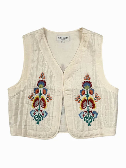LOLLYS LAUNDRY MIST VEST (Creme)