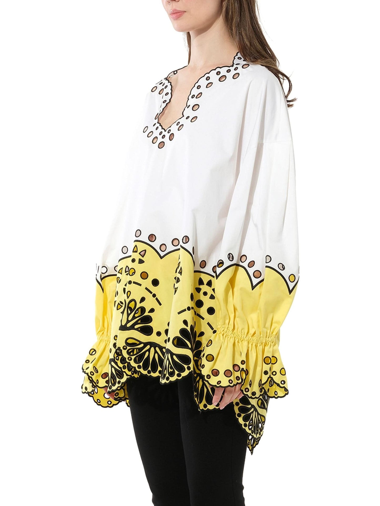 PUCCI Long Sleeve Blouse (White)