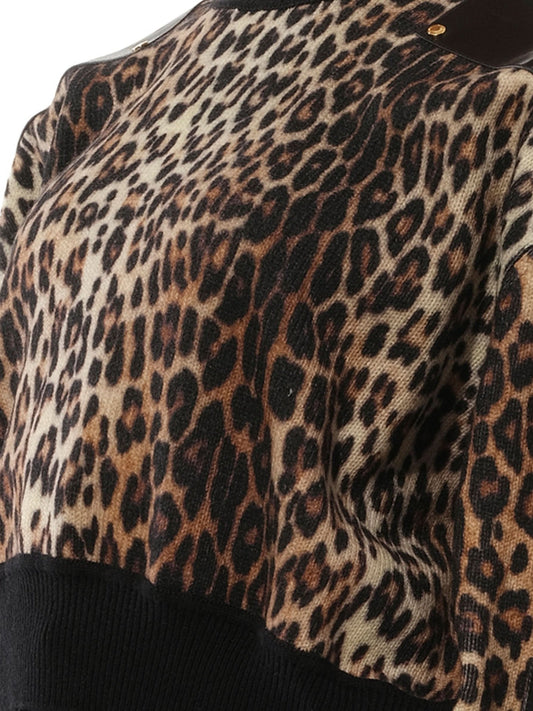 GIVENCHY Long Sleeve Sweater Knit (Multicolor)