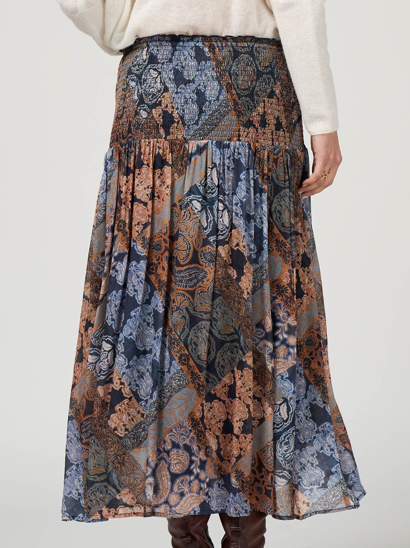 LOOBIE'S STORY BYZANTIUM SKIRT (Indigo)